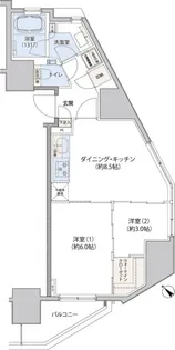 レジディア文京小石川Ⅱ【8階】の間取り