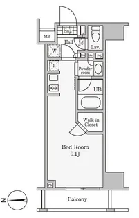 レジディア御茶ノ水Ⅲ【8階】の間取り