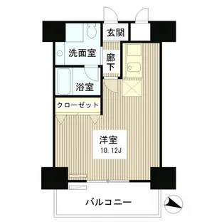 レジディア麻布十番Ⅱ【1階】の間取り