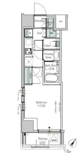 ONEROOFRESIDENCEKIBAEAST【2階】の間取り