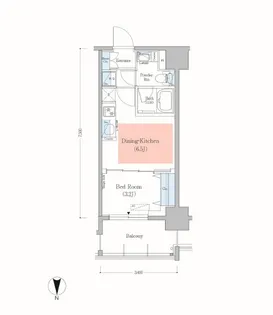 アーバネックス錦糸町Ⅱ【2階】の間取り