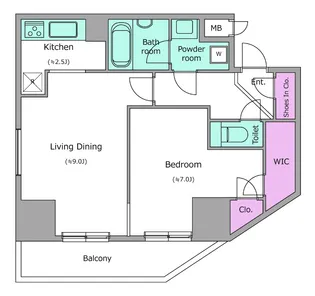 レジディア町屋【6階】の間取り