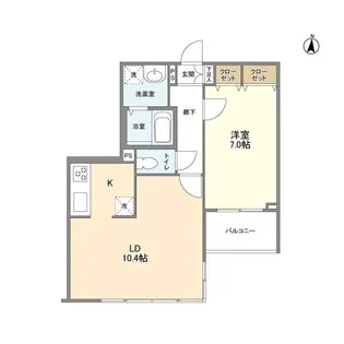 CASSIA錦糸町SOUTH COURT【6階】の間取り
