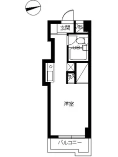 スカイコート入谷【805号室号室】の間取り