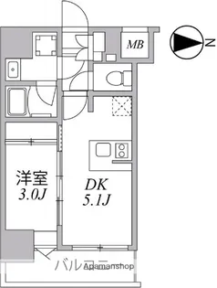 SYFORME住吉【8階】の間取り