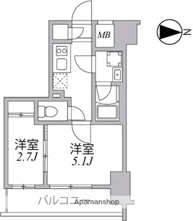 SYFORME住吉【5階】の間取り