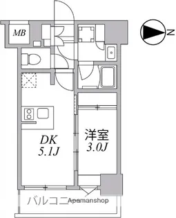 SYFORME住吉【8階】の間取り