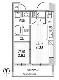 ALTERNA住吉【7階】の間取り