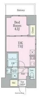 リビオメゾン南砂町【12階】の間取り