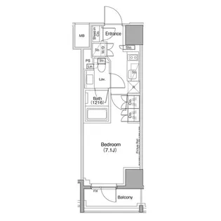 ザ・パークハビオ麻布十番【2階】の間取り