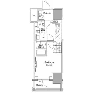ザ・パークハビオ麻布十番【3階】の間取り