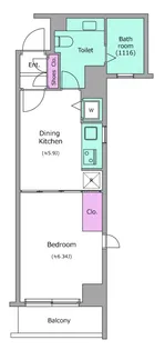 レジディア日本橋人形町【3階】の間取り