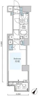 オーキッドレジデンス六本木【4階】の間取り