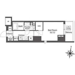 コンフォリア森下リバーサイド【7階】の間取り