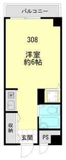 ペガサスマンション浄心寺坂【3階】の間取り