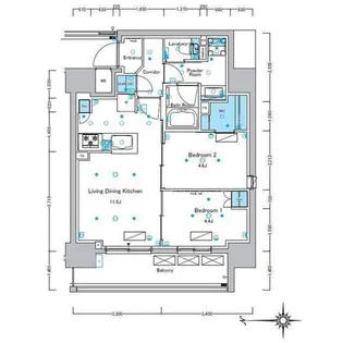 ルフォンプログレ浅草入谷【3階】の間取り