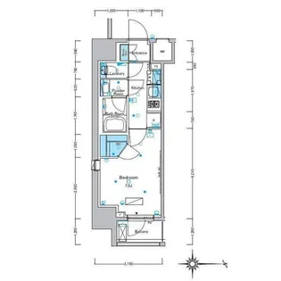 ルフォンプログレ浅草入谷【7階】の間取り