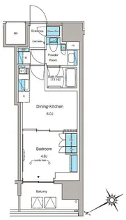 ルフォンプログレ蔵前プレミア【5階】の間取り