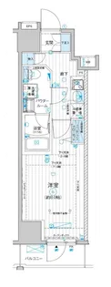 メインステージ入谷Ⅳ【802号室号室】の間取り