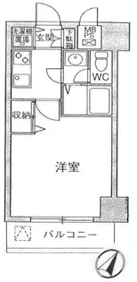 メゾン・ド・ヴィレ日本橋浜町【4階】の間取り