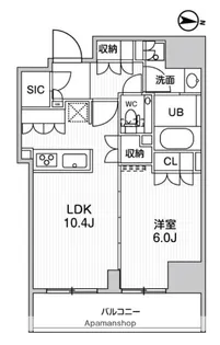 ガリシア森下Ⅴ【5階】の間取り