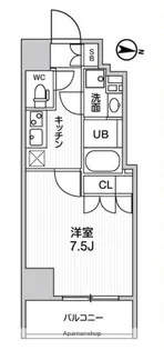 ガリシア森下Ⅴ【11階】の間取り