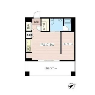 レジデンスシャルマン月島【4階】の間取り