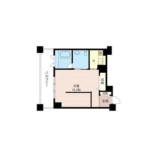 レジデンスシャルマン月島【10階】の間取り