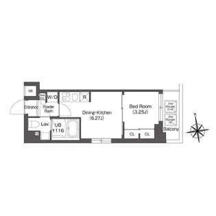 ディームス浦安【3階】の間取り