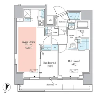 アーバネックス千代田淡路町【7階】の間取り