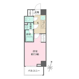 ベルフェリーク木場【7階】の間取り