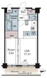 ラグゼナ東陽町【4階】の間取り