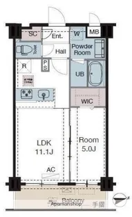 ラグゼナ東陽町【7階】の間取り