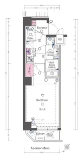 CAFE DE LAPAIX TOKYO(カフェ・ド・ラペ トウ【3階】の間取り