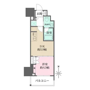 ルフォンプログレ元浅草マークス【4階】の間取り