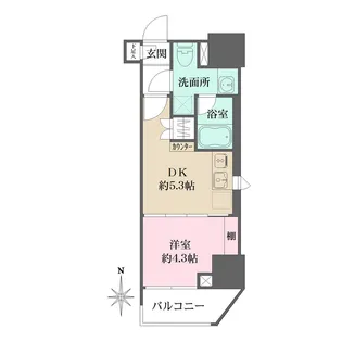 ルフォンプログレ元浅草マークス【10階】の間取り