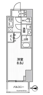ALTERNA菊川Ⅱ【6階】の間取り