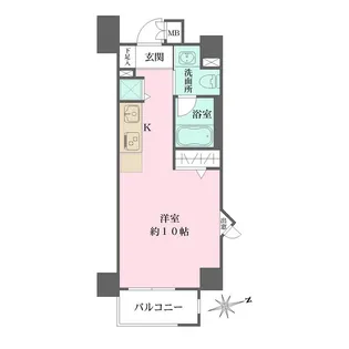 朝日シティパリオ高輪台A館【6階】の間取り