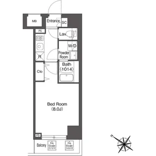 エスタート三ノ輪【11階】の間取り
