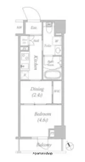 ARKMARK水天宮前Ⅰ【4階】の間取り
