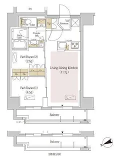 アーバネックス両国【5階】の間取り