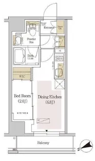 アーバネックス両国【6階】の間取り