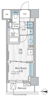 パークアクシス東陽町レジデンス【2階】の間取り
