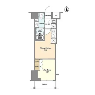 アジュールテラス東陽町【3階】の間取り