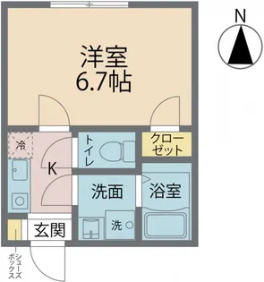 カインドネス新小岩【302号室号室】の間取り