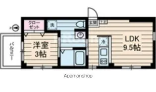 シャリエール森下【0301号室】の間取り