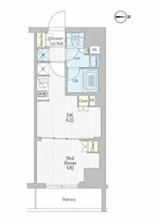 REFRAME 5 IRIYA【4階】の間取り