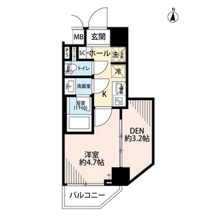 プレール・ドゥーク本所吾妻橋Ⅵ【5階】の間取り