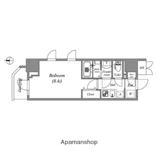 GRAN PASEO両国【201号室】の間取り