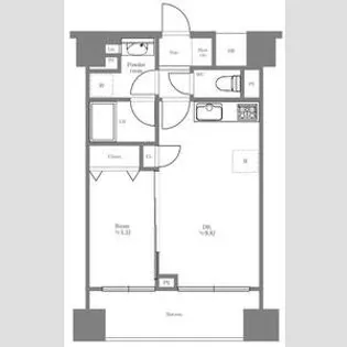 リーガルタワー神保町【6階】の間取り